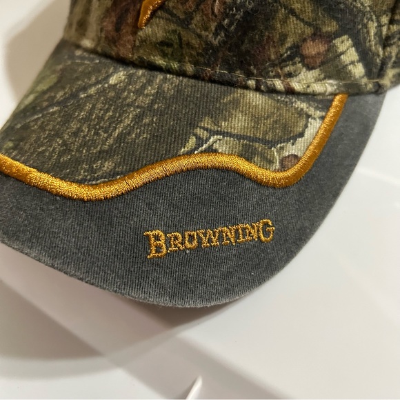 Vintage Browning Camo Hunting Baseball Hat - Picture 4 of 4